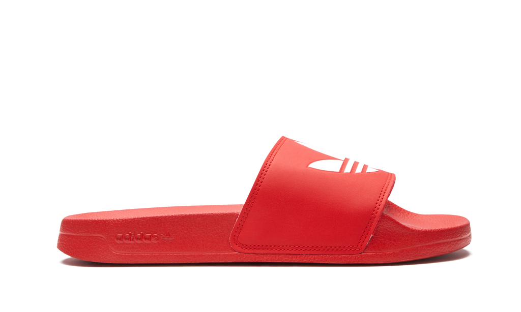 "RED WHITE" ADILETTE LITE SLIDES FU8296 - product image from the listing.