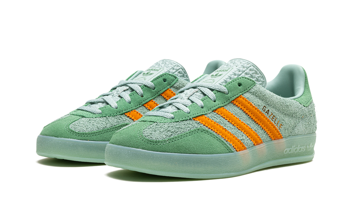Women's Gazelle Indoor "Hazy Green Crew Yellow" IG6783 - product image from the listing.