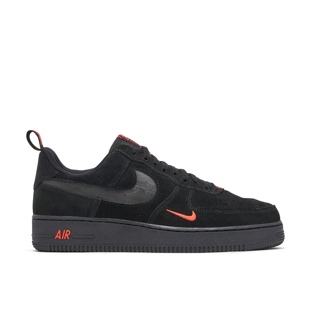 07 LV8 Reflective Swoosh Black Crimson - Nike Air Force 1 - product image from the listing.