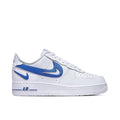 Nike Air Force 1 Low '07 FM Cut Out Swoosh White Game in Royal - product image from the listing.