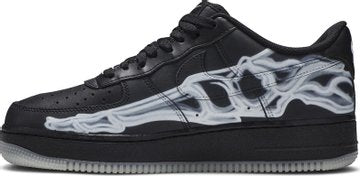 Black Skeleton Halloween - Nike Air Force 1 Low - product image from the listing.