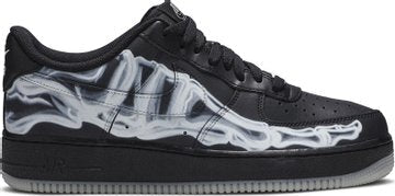 Black Skeleton Halloween - Nike Air Force 1 Low - product image from the listing.