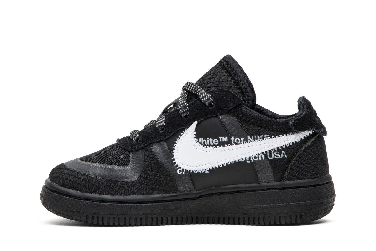 Nike Air Force 1 Low x Off-White Black White TD - product image from the listing.