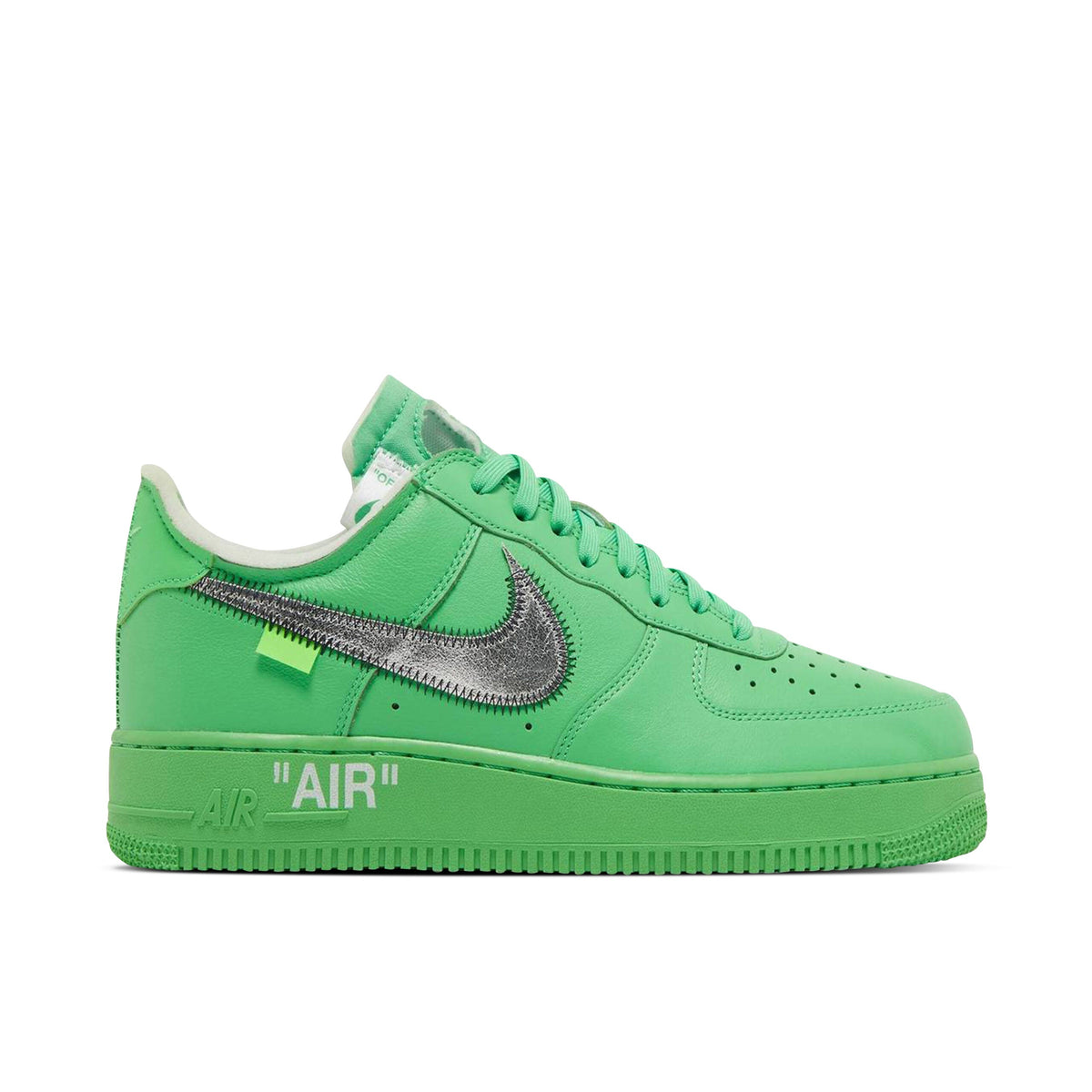 x Off-White Light Green Spark - Nike Air Force 1 Low - product image from the listing.