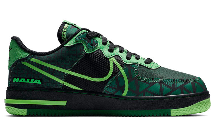 Nike Air Force 1 React Naija in Green - product image from the listing.