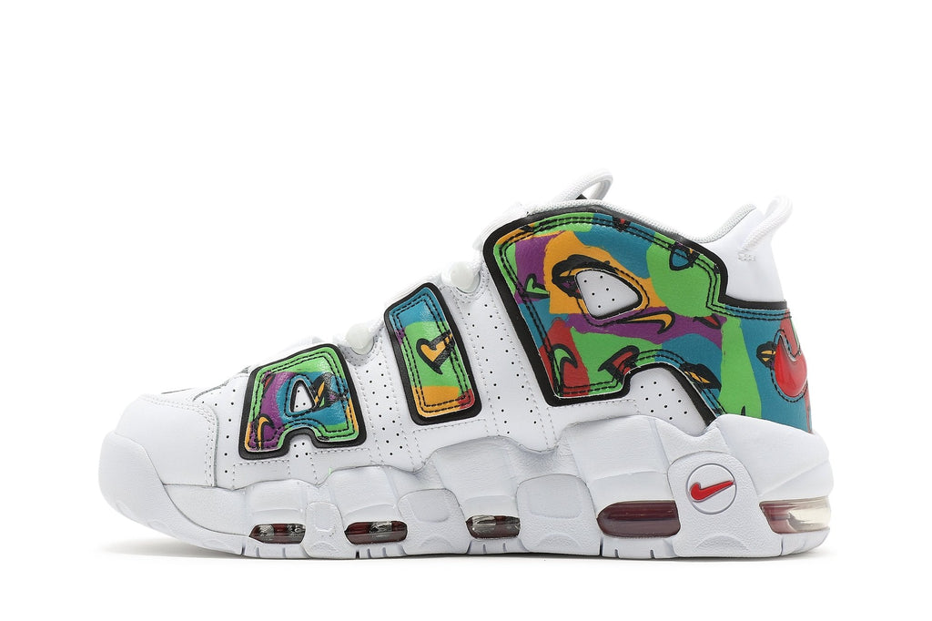 Air More Uptempo Peace Love Swoosh by Nike - product image from the listing.