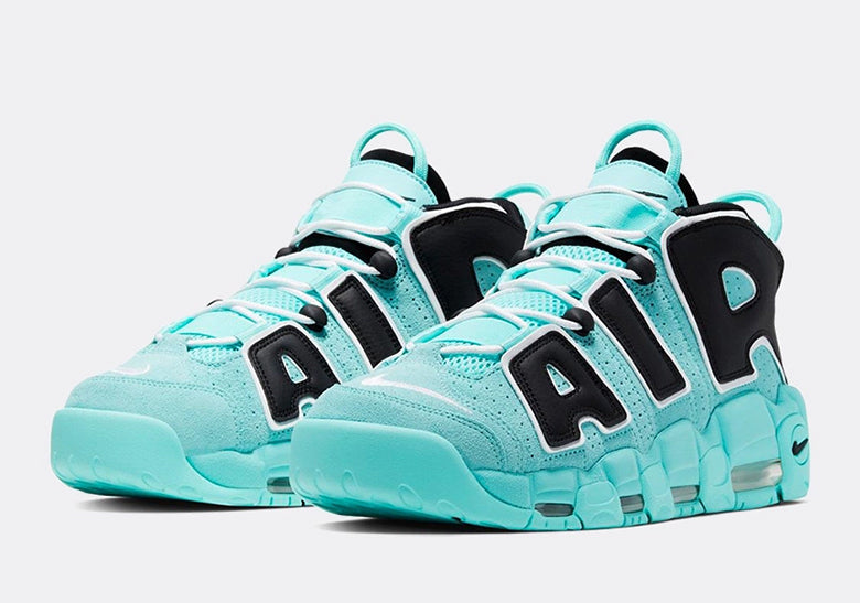 Nike Air More Uptempo Tiffany in Aqua - product image from the listing.