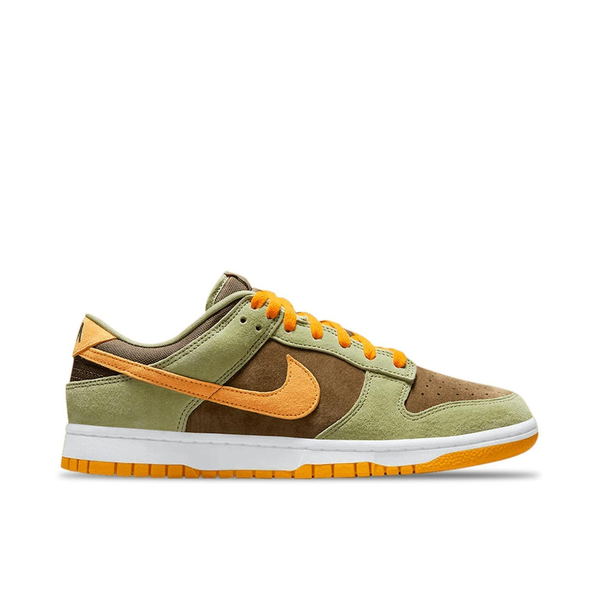 Nike Dunk Low Dusty in Olive Gold - product image from the listing.