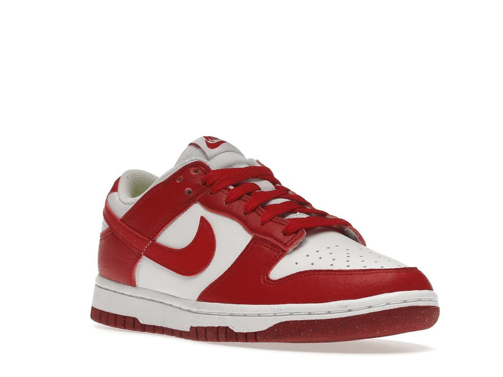 Women's Nike Dunk Low Next Nature White Gym Red - product image from the listing.