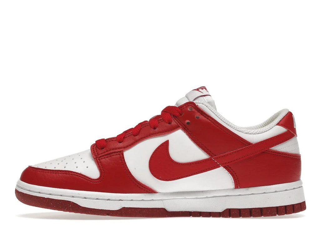 Women's Nike Dunk Low Next Nature White Gym Red - product image from the listing.