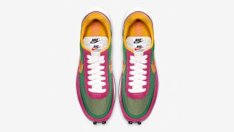 Nike LDWaffle x Sacai in Green Pink - product image from the listing.