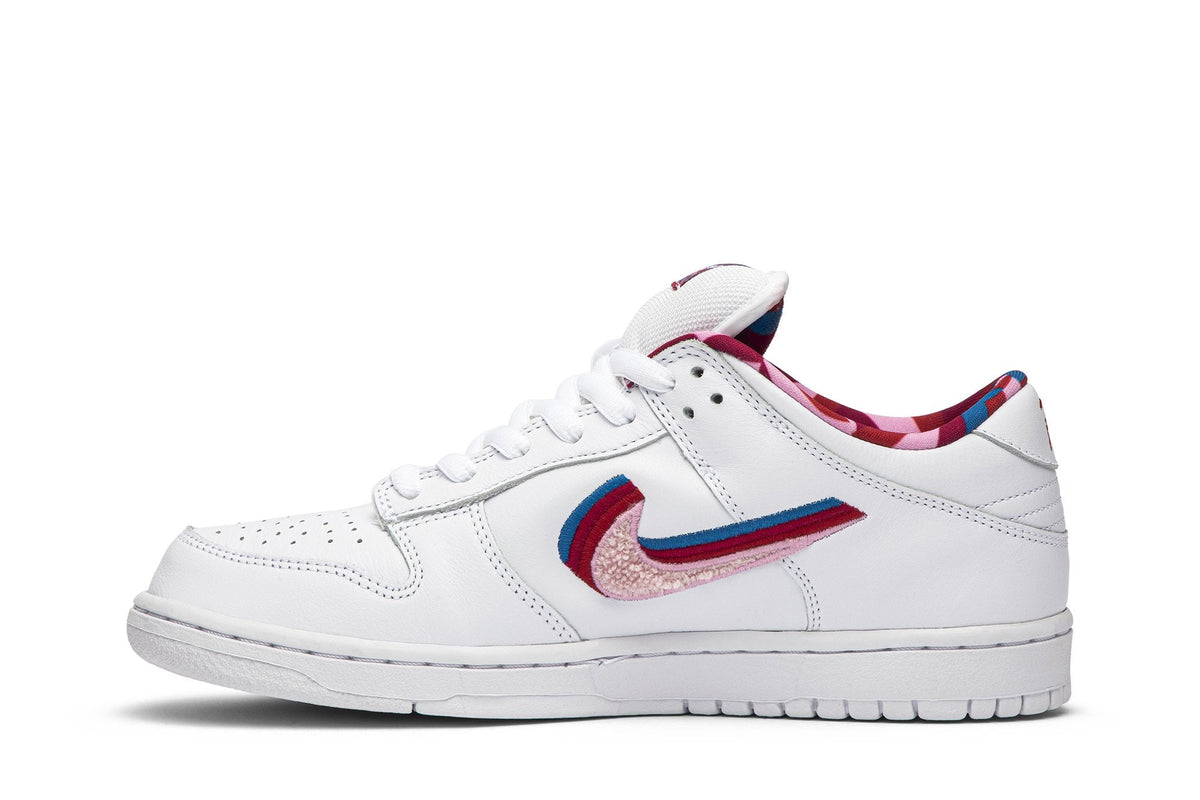 SB Dunk Low Parra by Nike - product photo shown in the listing for this item.