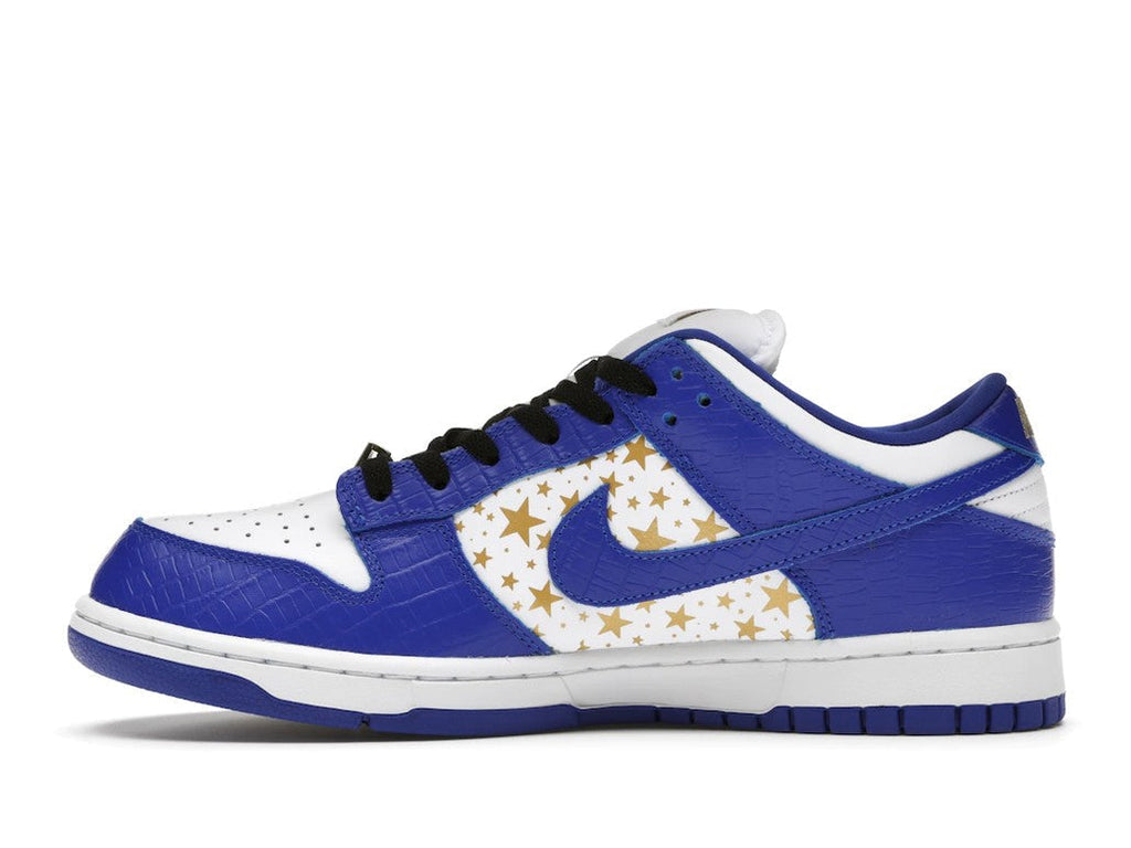 SB Dunk Low Supreme Stars Hyper Royal (2021) by Nike - product image from the listing.
