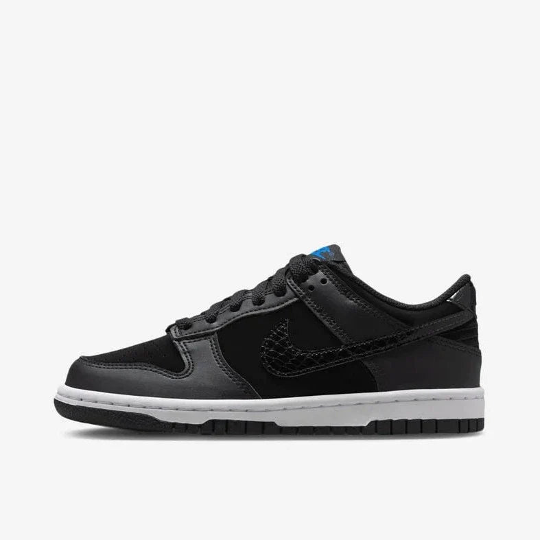 BLACK/BLACK-WHITE-GAME ROYAL - Big Kid's Nike Dunk Low Se - product image from the listing.