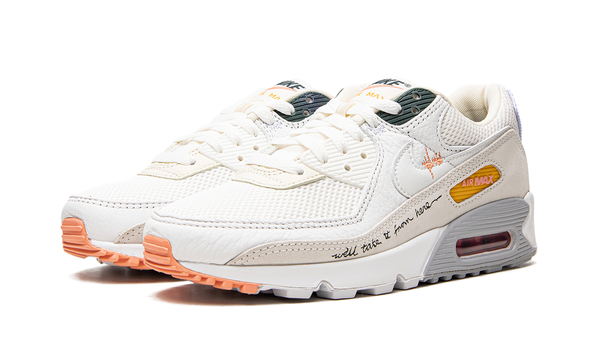 Women's AIR MAX 90 MNS "We'll Take It From Here" DV2188 100 - product image from the listing.