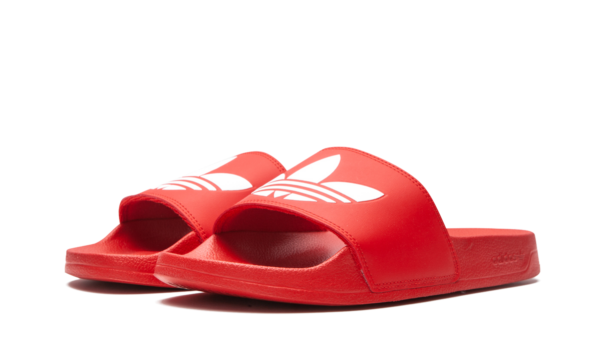 "RED WHITE" ADILETTE LITE SLIDES FU8296 - product image from the listing.