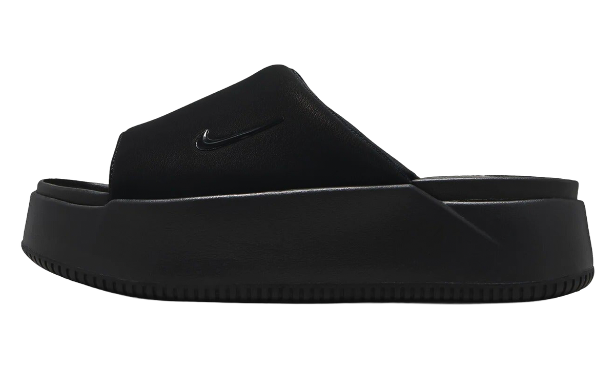 Women's Calm Elevation Slide "Triple Black" HJ5601 002 - product image from the listing.