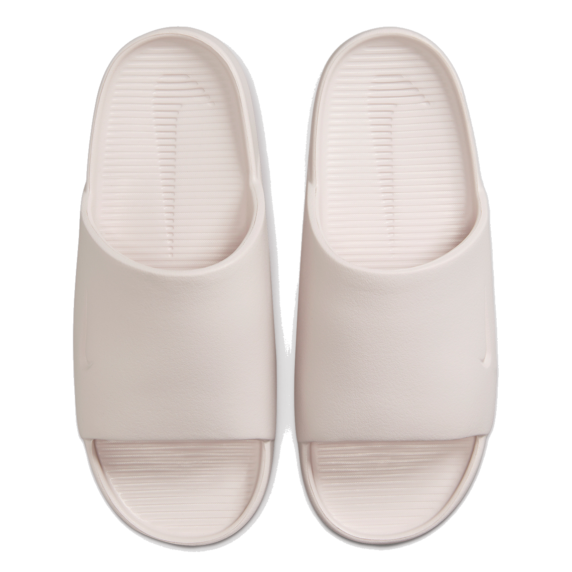 Women's Nike Calm Slide Shoes - Barely Rose - product image from the listing.