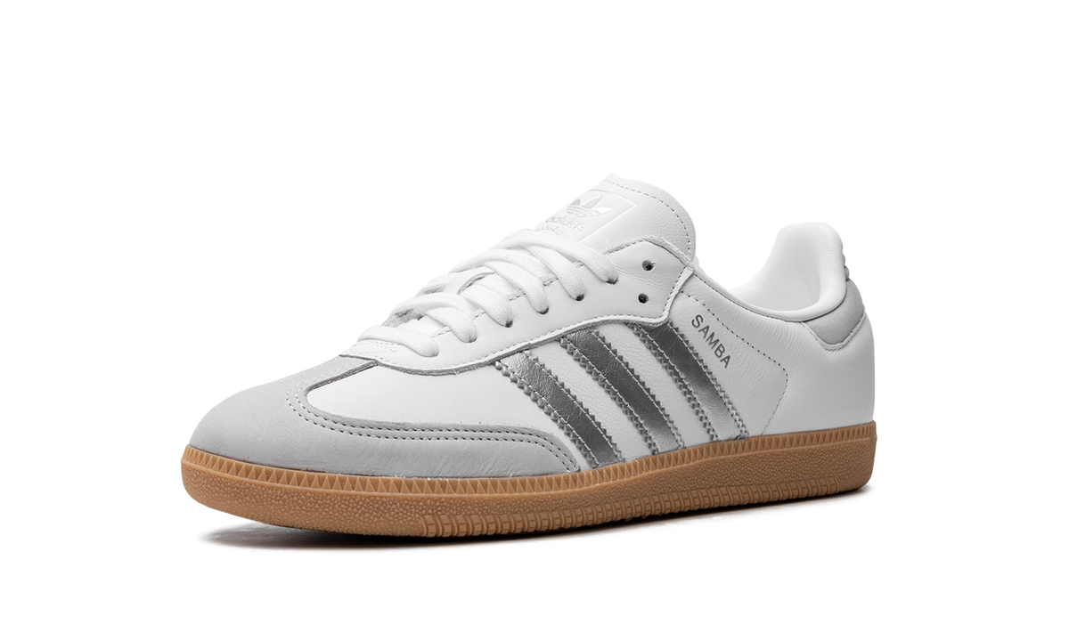 Women's Samba OG "White Silver Metallic Grey" JI2725 - product image from the listing.