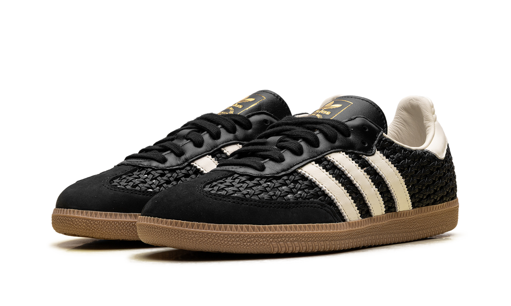 Women's Samba OG "Basketweave Black Cream White" HQ9282 - product image from the listing.