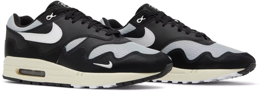With Bracelet - Patta x Nike Air Max 1 Black White - product image from the listing.