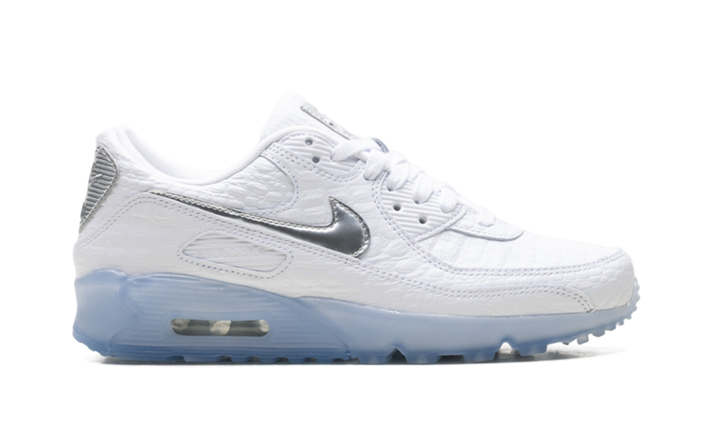 "White Croc Blue Tint" Air Max 90 Terrascape IU3638 100 - product image from the listing.