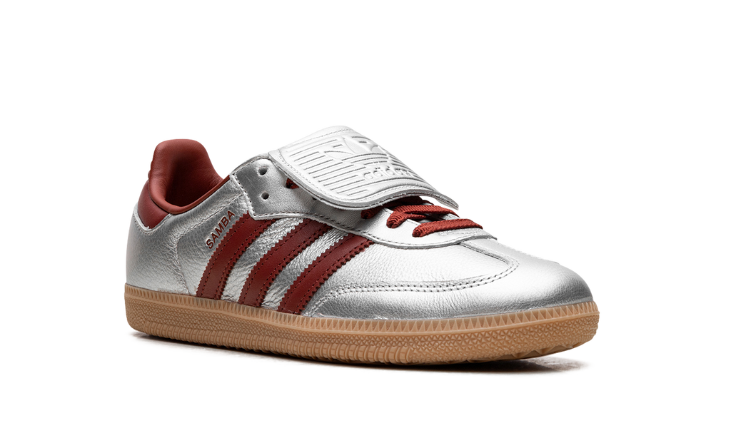 Women's Samba LT "Silver Metallic Ruby Gum" JH5707 - product image from the listing.