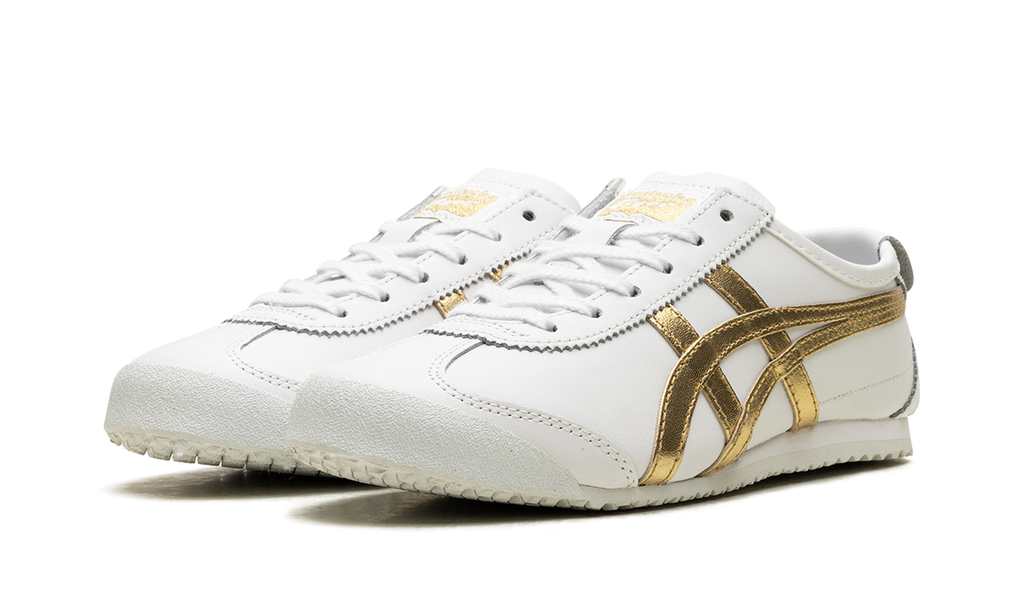 Onitsuka Tiger Mexico 66 in White Rich Gold 130657 - product image from the listing.