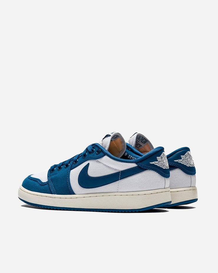 Air Jordan 1 Low KO - WHITE/DARK ROYAL BLUE-SAIL for Men - product image from the listing.