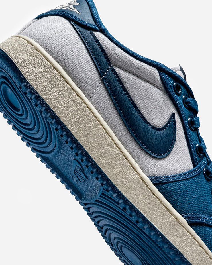 Air Jordan 1 Low KO - WHITE/DARK ROYAL BLUE-SAIL for Men - product image from the listing.