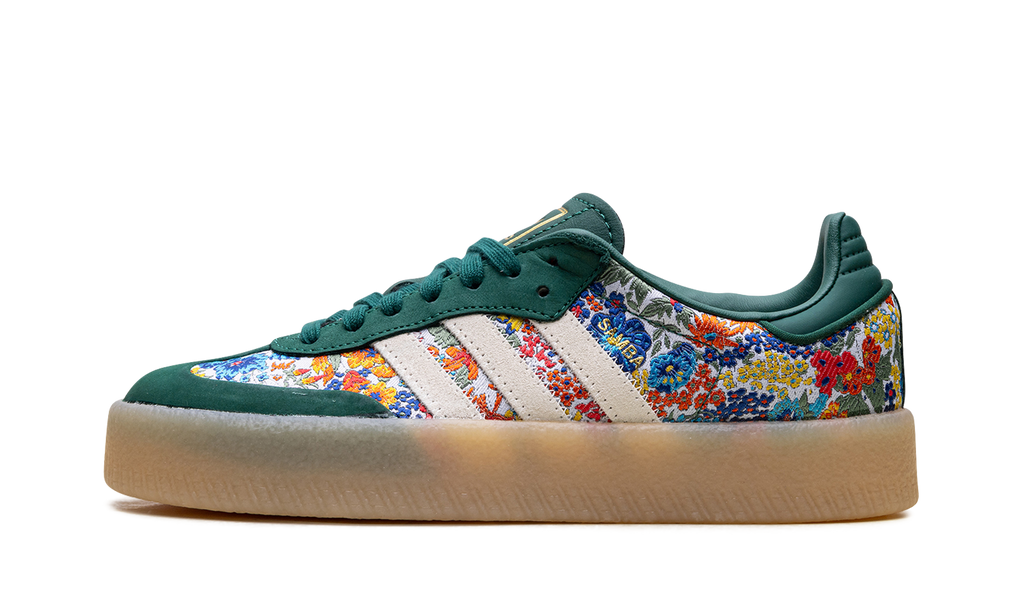 Women's Sambae "Liberty London Collegiate Green" JH7289 - product image from the listing.
