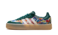 Women's Sambae "Liberty London Collegiate Green" JH7289 - product image from the listing.