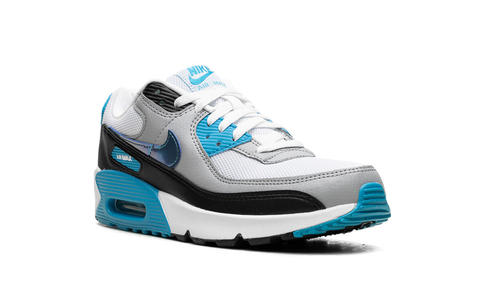 "Blue Lightning Metallic" Air Max 90 GS FD0678 100 - product image from the listing.