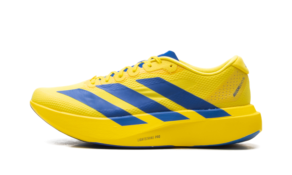"Yellow Royal Blue" Adizero Evo SL KK3673 - product image from the listing.