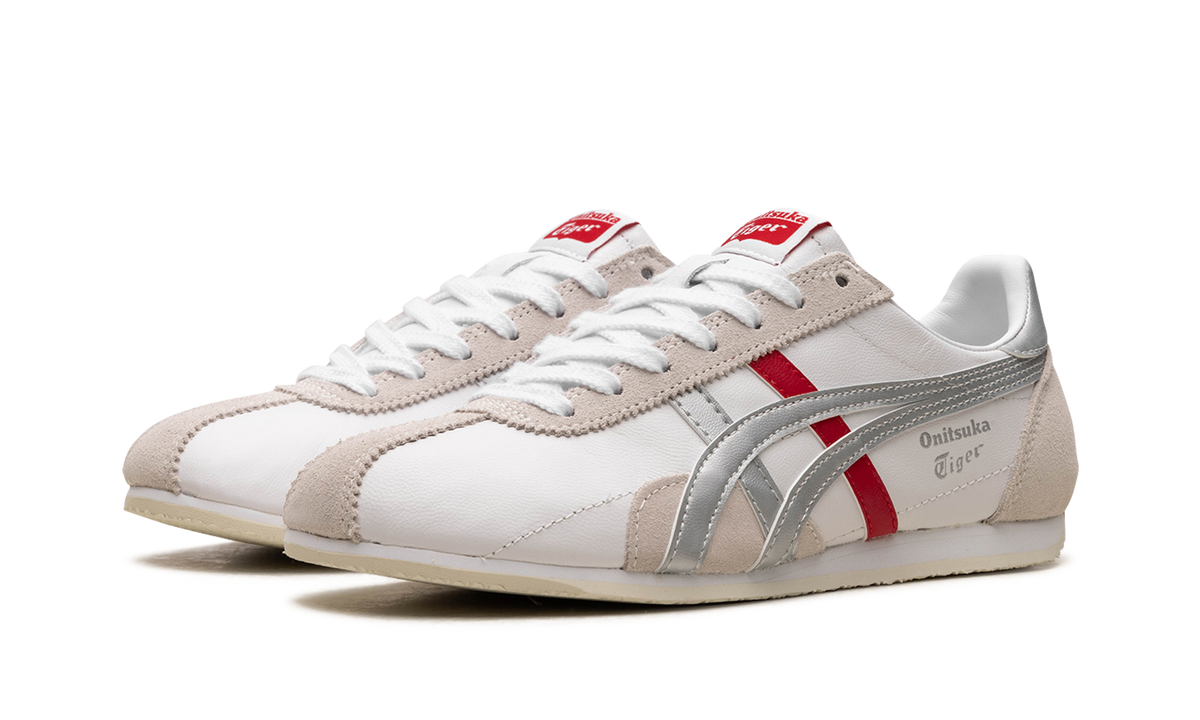 Onitsuka Tiger Runspark in White Silver Red 124796 - product image from the listing.