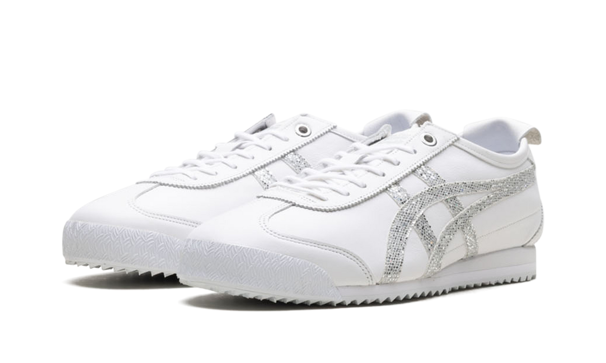 Onitsuka Tiger Mexico 66 Sd in White Pure Silver Glitter 154007 - product image from the listing.