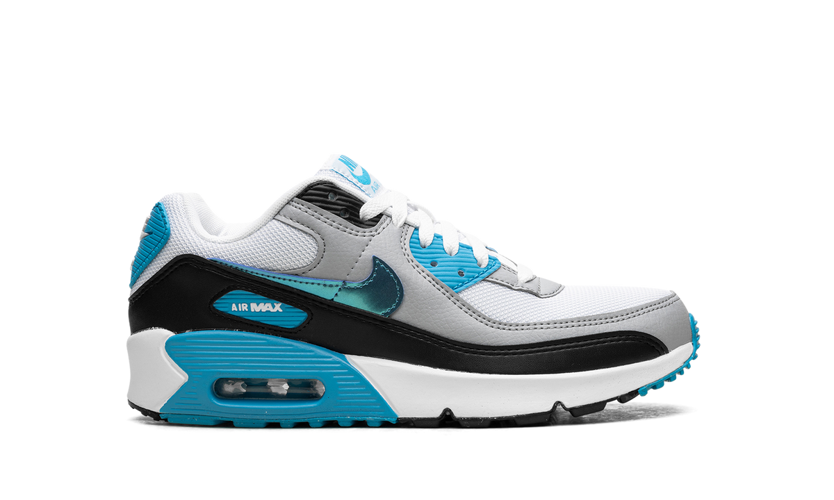 "Blue Lightning Metallic" Air Max 90 GS FD0678 100 - product image from the listing.