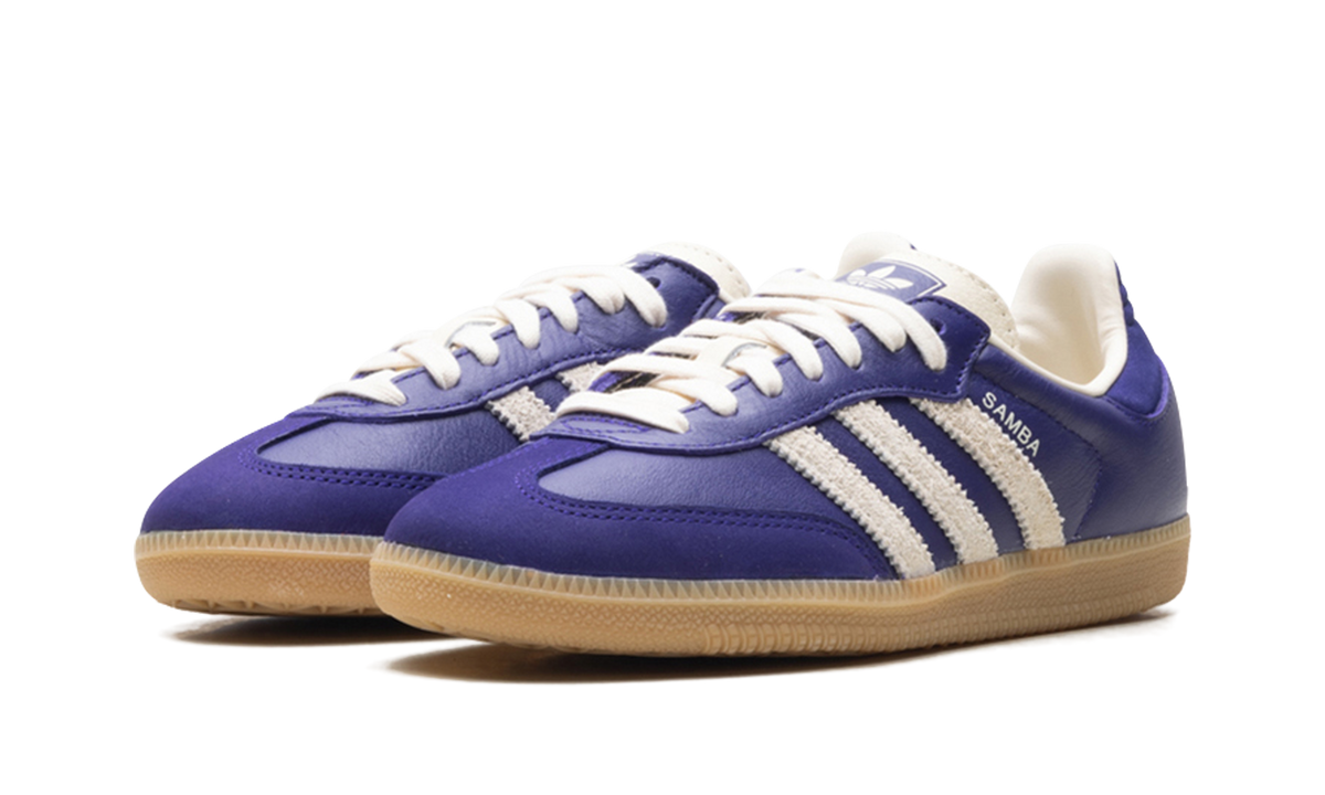 Women's Samba OG "Collegiate Purple Cream White" JI2736 - product image from the listing.
