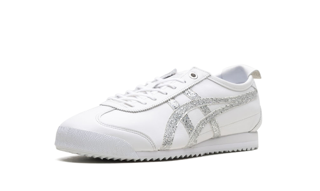 Onitsuka Tiger Mexico 66 Sd in White Pure Silver Glitter 154007 - product image from the listing.