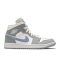 Air Jordan 1 Mid 'Wolf Grey Aluminum' Sneaker - product image from the listing.