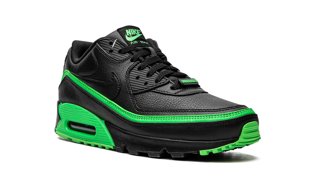 "Undefeated Black/Green" Air Max 90 / UNDFTD CJ7197 004 - product image from the listing.