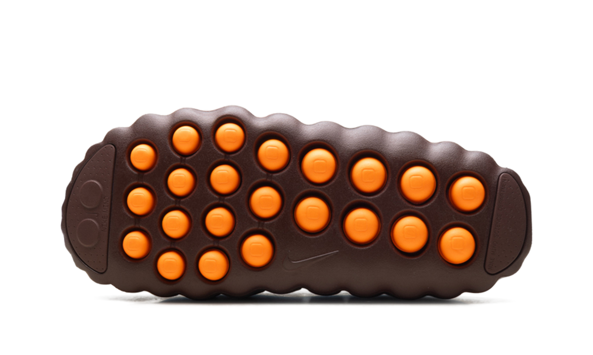 "Bronze Eclipse Total Orange" Mind 001 Flyknit Slide IR2175 200 - product image from the listing.