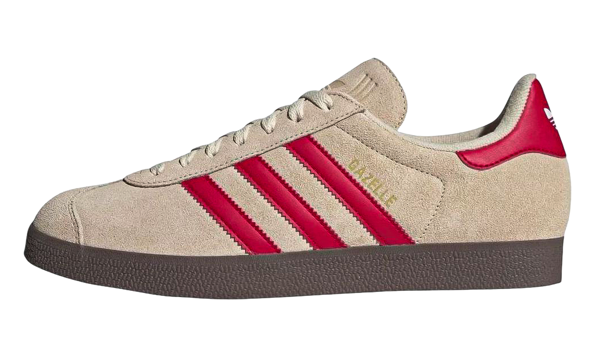 "Sand Strata Better Scarlet Cloud White" Gazelle JH5393 - product image from the listing.
