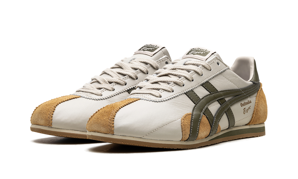 Onitsuka Tiger Runspark in Beige Olive Green Mustard Yellow 133250 - product image from the listing.