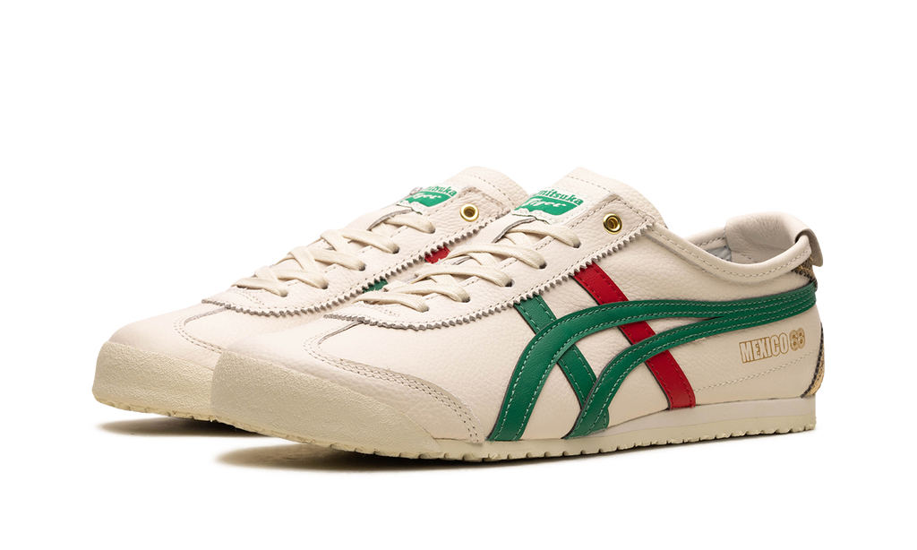 Onitsuka Tiger Mexico 66 in Birch Kale Red Gold 124785 - product image from the listing.