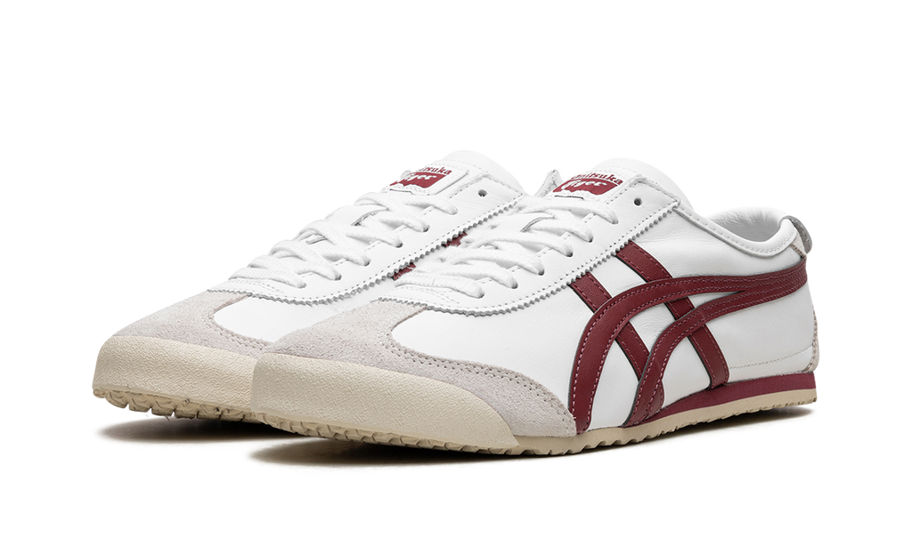 Onitsuka Tiger Mexico 66 in White Burgundy 122961 - product image from the listing.
