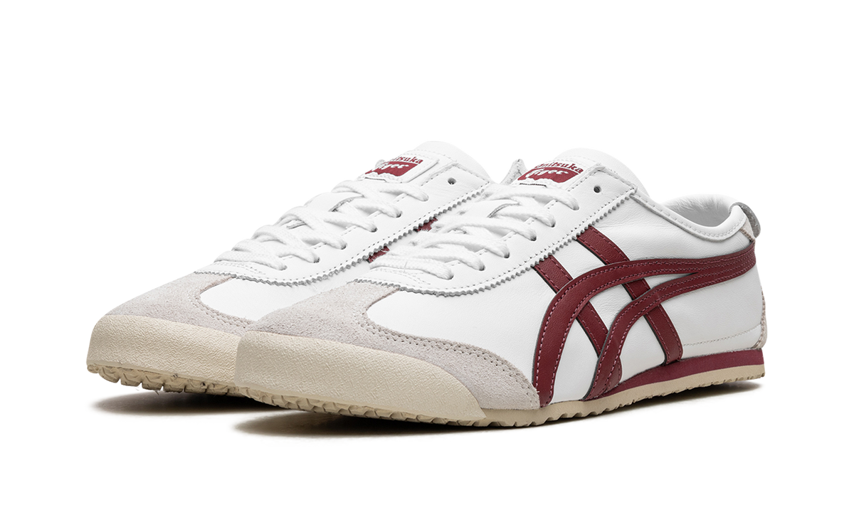 Onitsuka Tiger Mexico 66 in White Burgundy 122961 - product image from the listing.