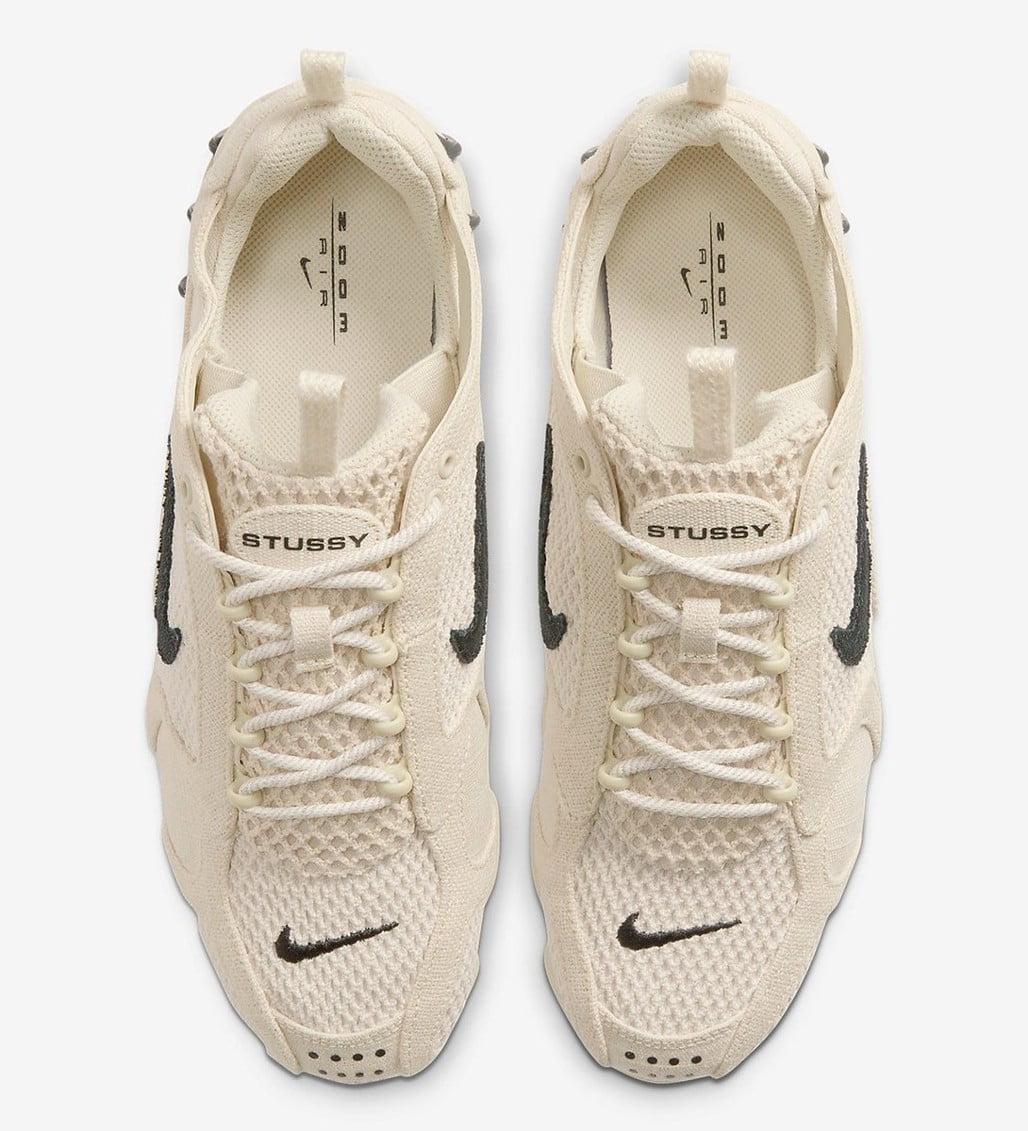 Stussy x Nike Air Zoom Spiridon Cage 2 Fossil Collaboration - product image from the listing.