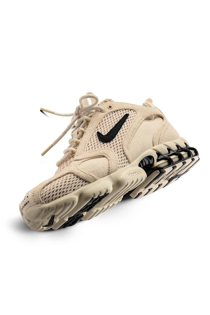 Stussy x Nike Air Zoom Spiridon Cage 2 Fossil - product image from the listing.
