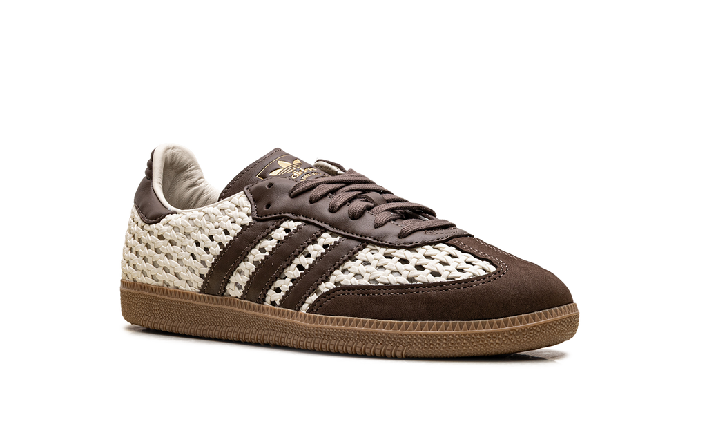 Women's Samba OG "Basketweave Cream White Earth Strata" IH9373 - product image from the listing.